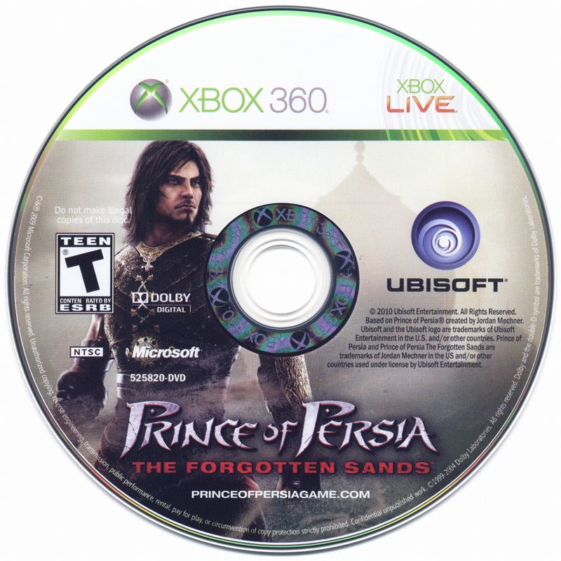 Prince of Persia: The Forgotten Sands | Xbox 360 | physical media | region=North America | source-country=United States | zypher-v2 | moby-37cd18f2df5e | Data by MobyGames.com