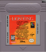 
Disney's The Lion King | Game Boy | game disc 1 of 1 | Data by MobyGames.com