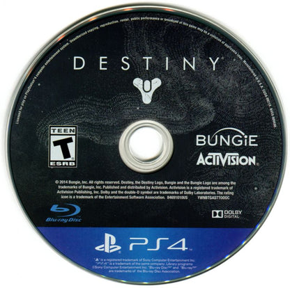 
Destiny | PlayStation 4 | physical media | Region: North America | source-country=United States | Data by MobyGames.com