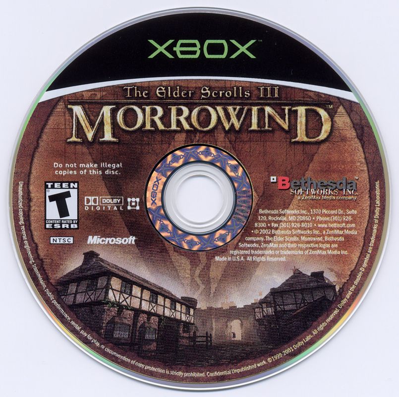 The Elder Scrolls III: Morrowind | Xbox | physical media | Region: North America | source-country=Canada,United States | Data by MobyGames.com