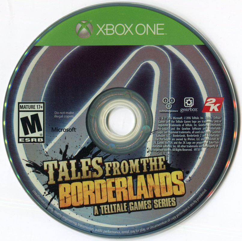 
Tales from the Borderlands | Xbox One | physical media | Data by MobyGames.com