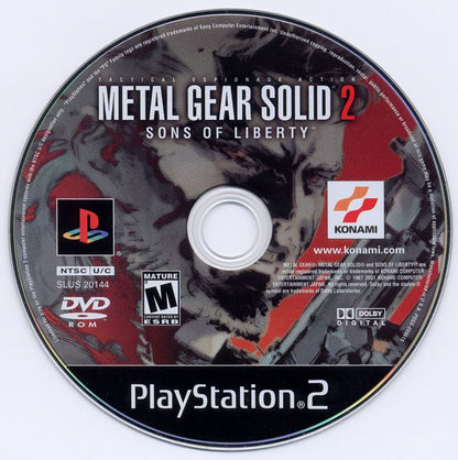 Metal Gear Solid 2: Sons of Liberty | PlayStation 2 | physical media | region=North America | source-country=United States | zypher-v2 | moby-2362673c94da | Data by MobyGames.com