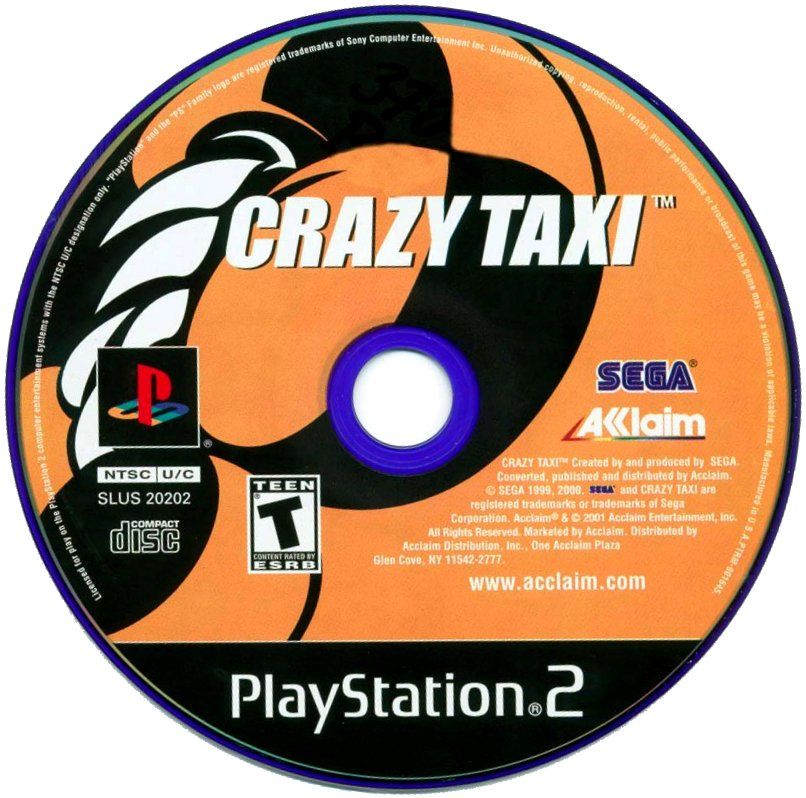 Crazy Taxi | PlayStation 2 | physical media | Region: North America | source-country=Canada,United States | Data by MobyGames.com