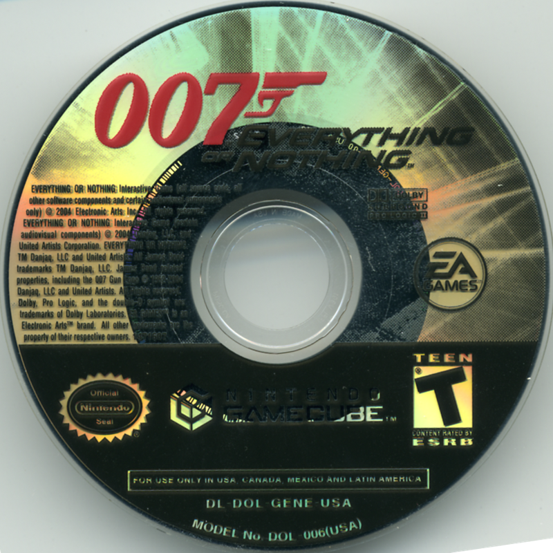 
007: Everything or Nothing | GameCube | physical media | Data by MobyGames.com