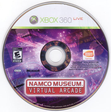 
Namco Museum: Virtual Arcade | Xbox 360 | physical media | Region: North America | source-country=Canada,United States | Data by MobyGames.com