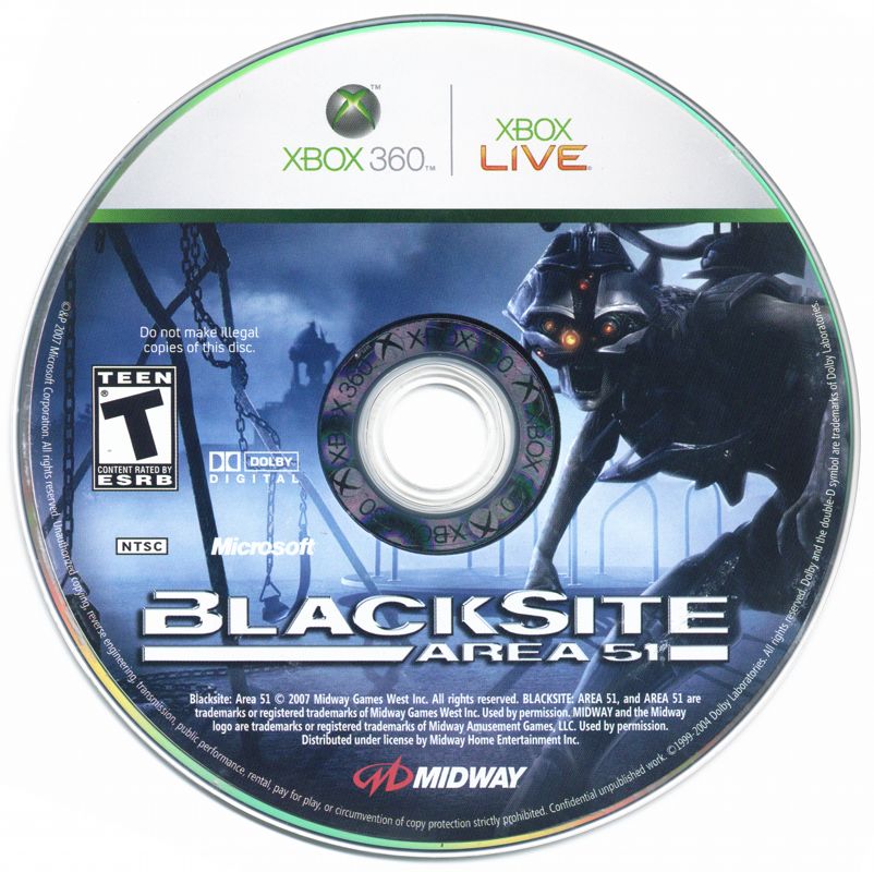 
BlackSite: Area 51 | Xbox 360 | physical media | Data by MobyGames.com