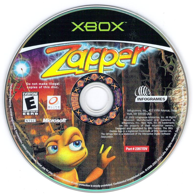 Zapper: One Wicked Cricket! | Xbox | physical media | Region: North America | source-country=United States | Data by MobyGames.com
