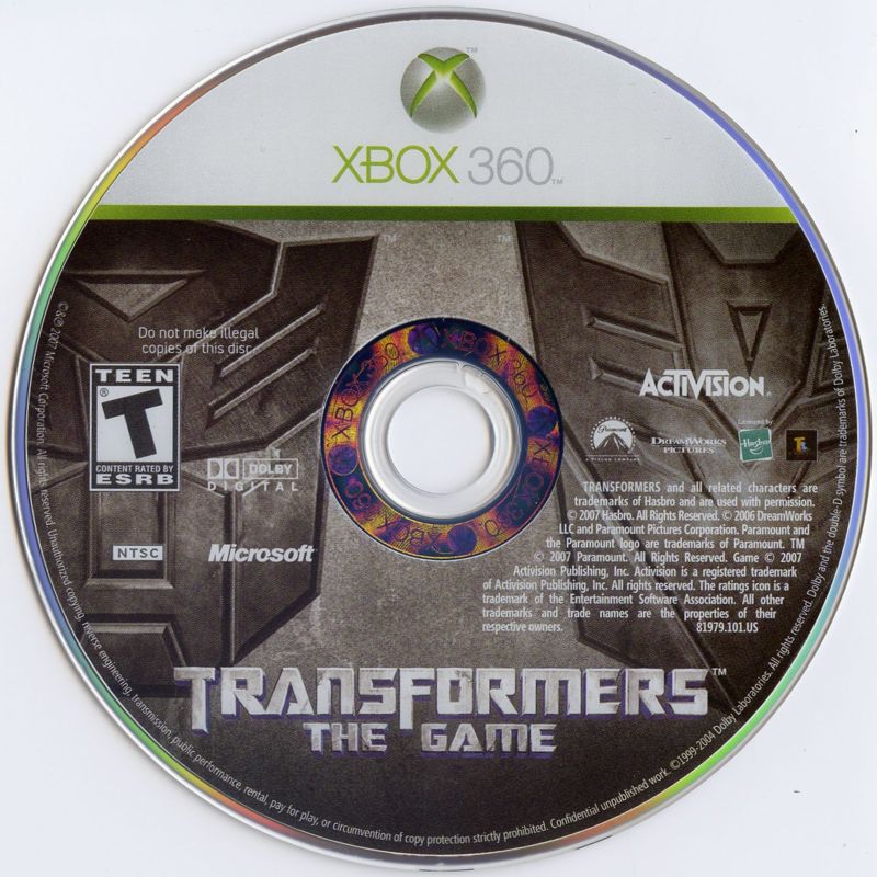 
Transformers: The Game | Xbox 360 | physical media | Data by MobyGames.com