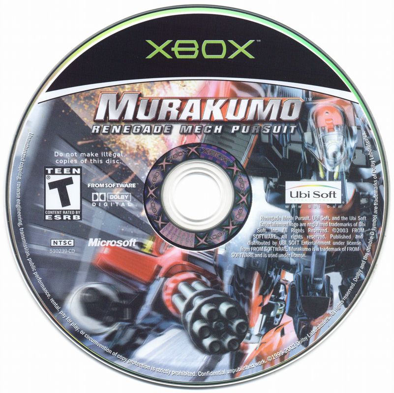 
Murakumo: Renegade Mech Pursuit | Xbox | physical media | Data by MobyGames.com