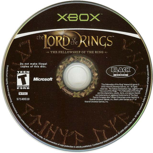 The Lord of the Rings: The Fellowship of the Ring | Xbox | physical media | region=North America | source-country=United States | zypher-v2 | moby-903e4bd614c7 | Data by MobyGames.com