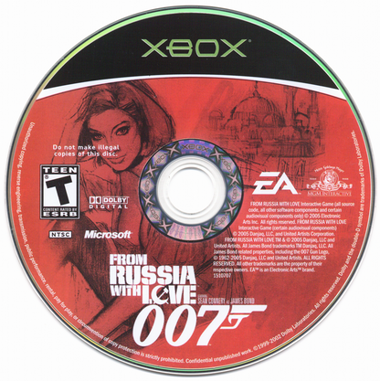 007: From Russia with Love | Xbox | physical media | region=North America | source-country=United States | zypher-v2 | moby-56f566d0fcba | Data by MobyGames.com