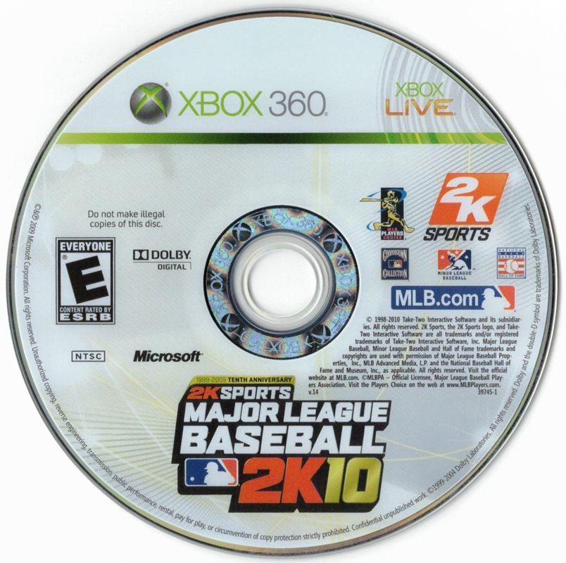 Major League Baseball 2K10 | Xbox 360 | physical media | region=North America | source-country=United States | zypher-v2 | moby-9c0209611c5a | Data by MobyGames.com