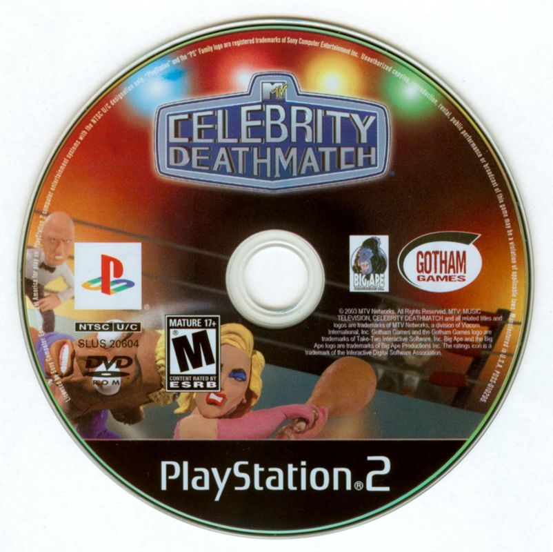 MTV Celebrity Deathmatch | PlayStation 2 | physical media | Data by MobyGames.com