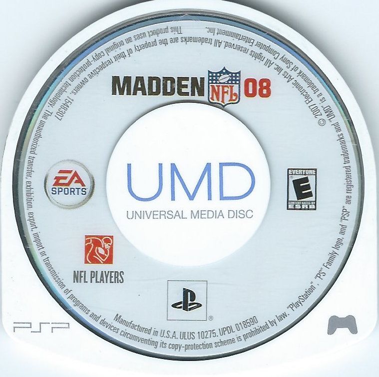 Madden NFL 08 | PSP | physical media | region=North America | source-country=United States | zypher-v2 | moby-0f2dd8c2d685 | Data by MobyGames.com