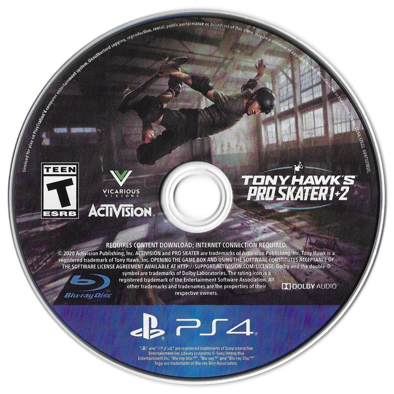 
Tony Hawk's Pro Skater 1 + 2 | PlayStation 4 | physical media | Region: North America | source-country=Canada,United States | Data by MobyGames.com