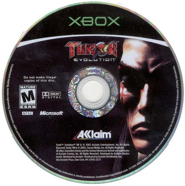 
Turok: Evolution | Xbox | physical media | Region: North America | source-country=Canada,United States | Data by MobyGames.com