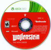 
Wolfenstein: The New Order | Xbox 360 | game disc 4 of 4 | Data by MobyGames.com