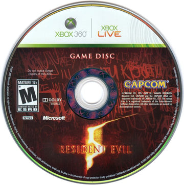 Resident Evil 5 | Xbox 360 | physical media | region=North America | source-country=United States | zypher-v2 | moby-7161b2c14ad1 | Data by MobyGames.com