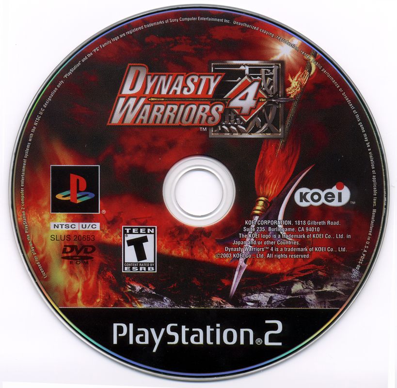 
Dynasty Warriors 4 | PlayStation 2 | physical media | Data by MobyGames.com