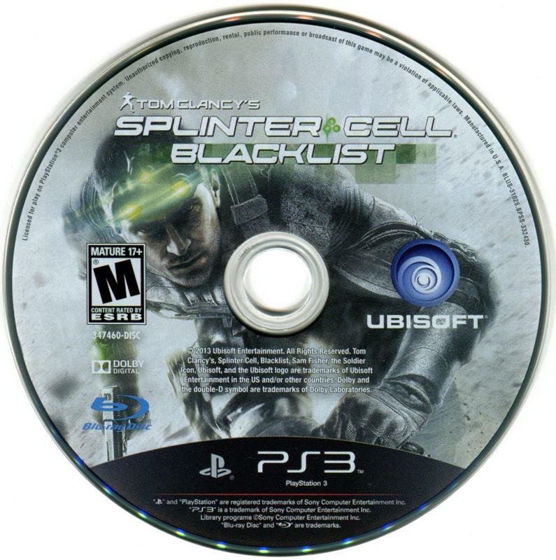 Tom Clancy's Splinter Cell: Blacklist | PlayStation 3 | physical media | region=North America | source-country=United States | zypher-v2 | moby-c48d31702214 | Data by MobyGames.com