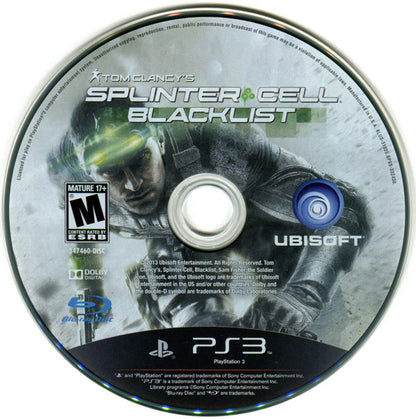Tom Clancy's Splinter Cell: Blacklist | PlayStation 3 | physical media | region=North America | source-country=United States | zypher-v2 | moby-c48d31702214 | Data by MobyGames.com