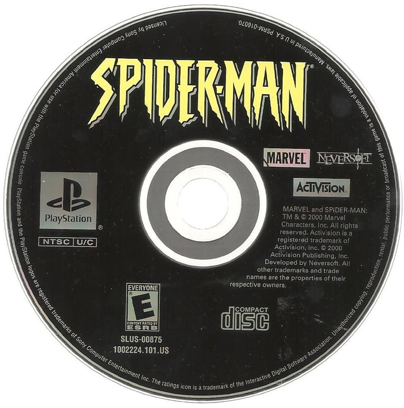 
Spider-Man | PlayStation | physical media | Region: North America | source-country=United States | Data by MobyGames.com