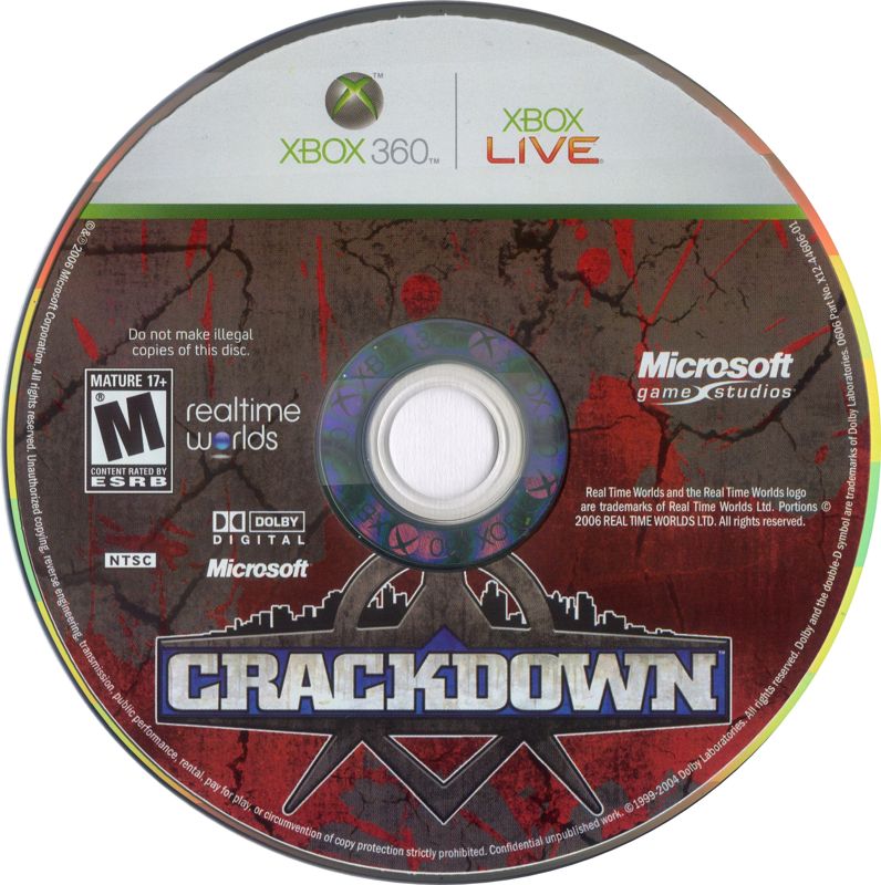 
Crackdown | Xbox 360 | physical media | Region: North America | source-country=United States | Data by MobyGames.com