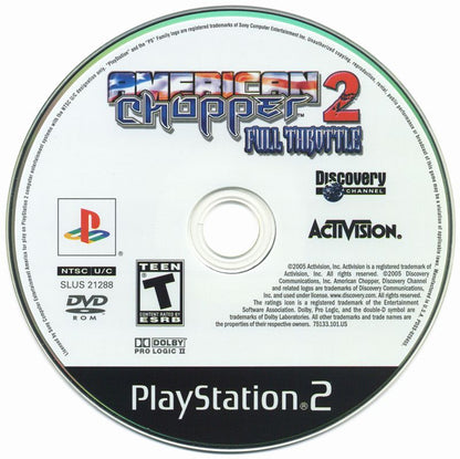 
American Chopper 2: Full Throttle | PlayStation 2 | physical media | Region: North America | source-country=United States | Data by MobyGames.com