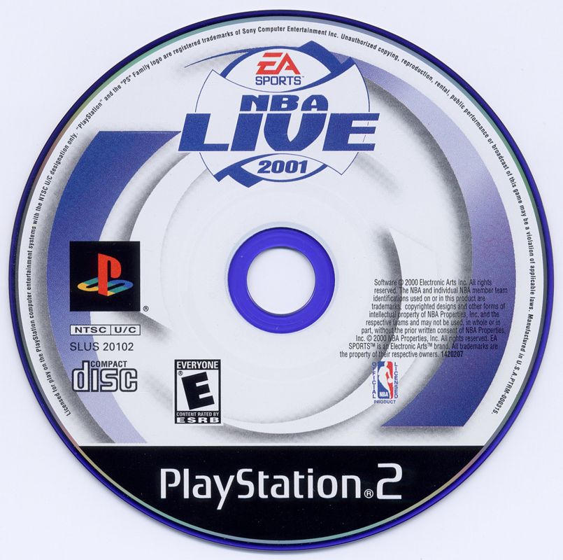 NBA Live 2001 | PlayStation 2 | physical media | Region: North America | source-country=United States | Data by MobyGames.com