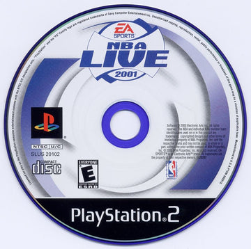 
NBA Live 2001 | PlayStation 2 | physical media | Region: North America | source-country=United States | Data by MobyGames.com