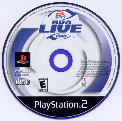 
NBA Live 2001 | PlayStation 2 | physical media | Region: North America | source-country=United States | Data by MobyGames.com