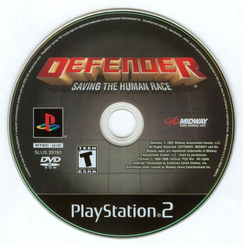 
Defender | PlayStation 2 | physical media | Region: North America | source-country=Canada,United States | Data by MobyGames.com