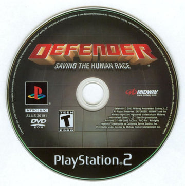 
Defender | PlayStation 2 | physical media | Region: North America | source-country=Canada,United States | Data by MobyGames.com