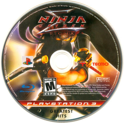 Ninja Gaiden Sigma | PlayStation 3 | physical media | region=North America | source-country=United States | zypher-v2 | moby-0435335651b3 | Data by MobyGames.com