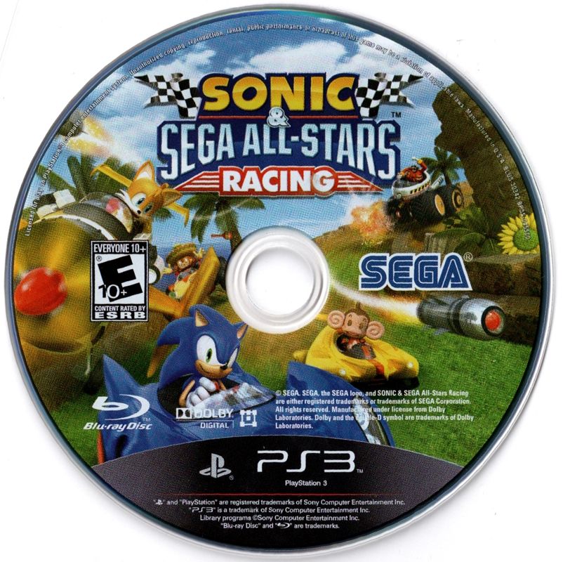 
Sonic & SEGA All-Stars Racing | PlayStation 3 | physical media | Data by MobyGames.com