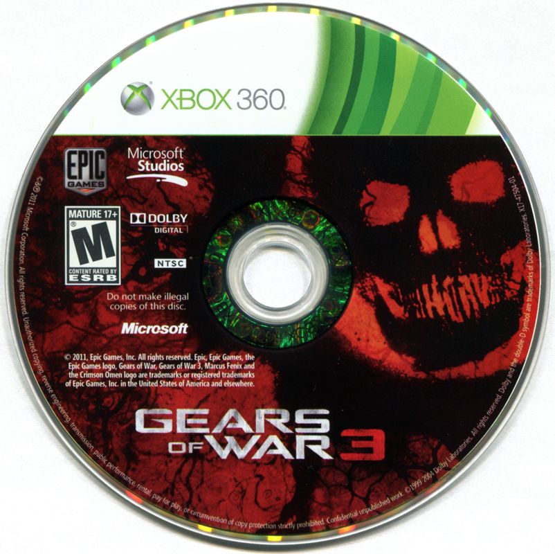 Gears of War 3 | Xbox 360 | physical media | region=North America | source-country=United States | zypher-v2 | moby-53a776871d7b | Data by MobyGames.com