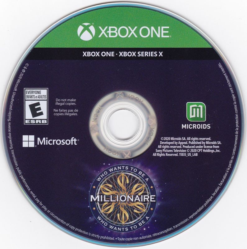 
Who Wants to Be a Millionaire | Xbox Series | physical media | Data by MobyGames.com