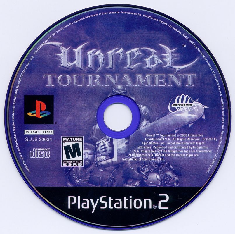 
Unreal Tournament | PlayStation 2 | physical media | Region: North America | source-country=Canada,United States | Data by MobyGames.com