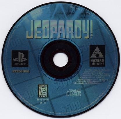 
Jeopardy! | PlayStation | physical media | Region: North America | source-country=United States | Data by MobyGames.com