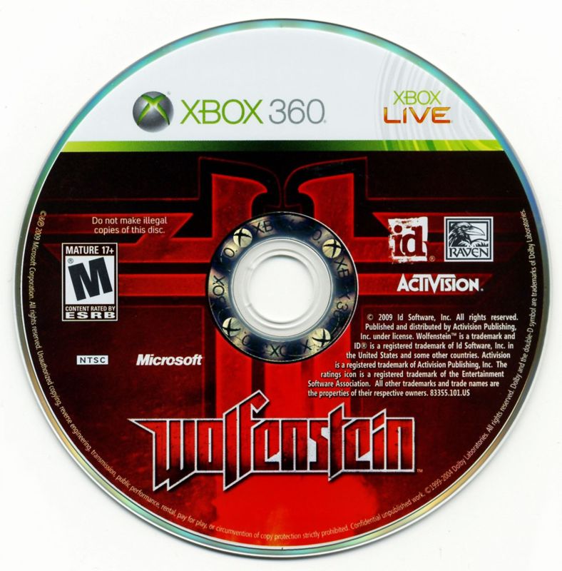 
Wolfenstein | Xbox 360 | physical media | Data by MobyGames.com