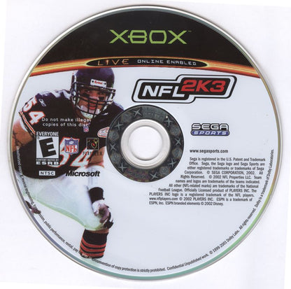 NFL 2K3 | Xbox | physical media | region=North America | source-country=United States | zypher-v2 | moby-ddcd1c2c025c | Data by MobyGames.com