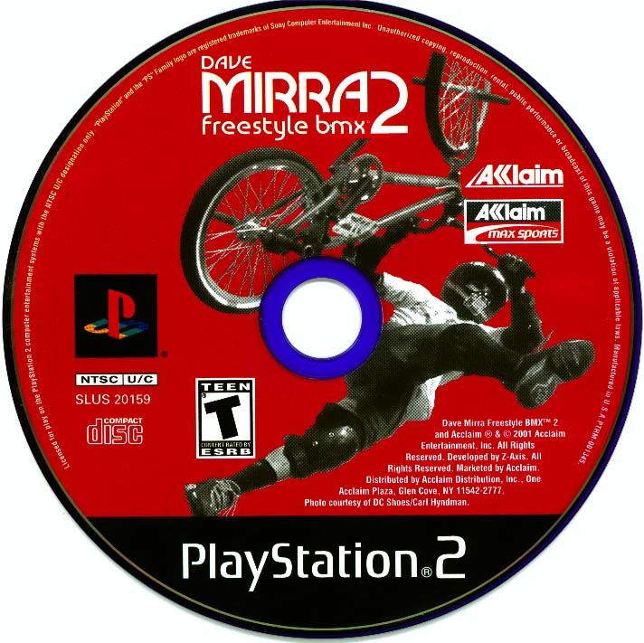 
Dave Mirra Freestyle BMX 2 | PlayStation 2 | physical media | Data by MobyGames.com
