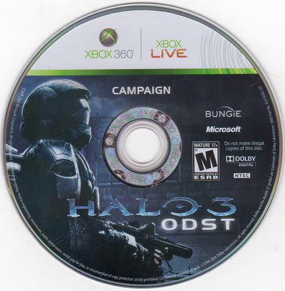 Halo 3: ODST | Xbox 360 | game disc 1 of 2 | region=North America | source-country=United States | zypher-v2 | moby-96af867fa789 | Data by MobyGames.com