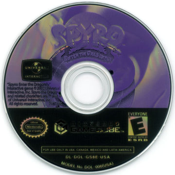 Spyro: Enter the Dragonfly | GameCube | physical media | region=North America | source-country=Canada,Mexico,Other,United States | zypher-v2 | moby-8ba56332d54a | Data by MobyGames.com
