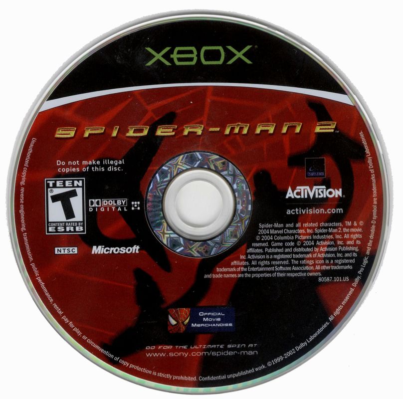 Spider-Man 2 | Xbox | physical media | region=North America | source-country=Canada,United States | zypher-v2 | moby-3ddf6699559f | Data by MobyGames.com
