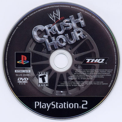 
WWE Crush Hour | PlayStation 2 | physical media | Region: North America | source-country=Canada,United States | Data by MobyGames.com