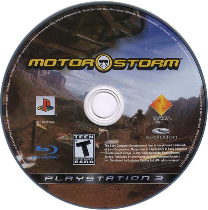 
MotorStorm | PlayStation 3 | physical media | Data by MobyGames.com