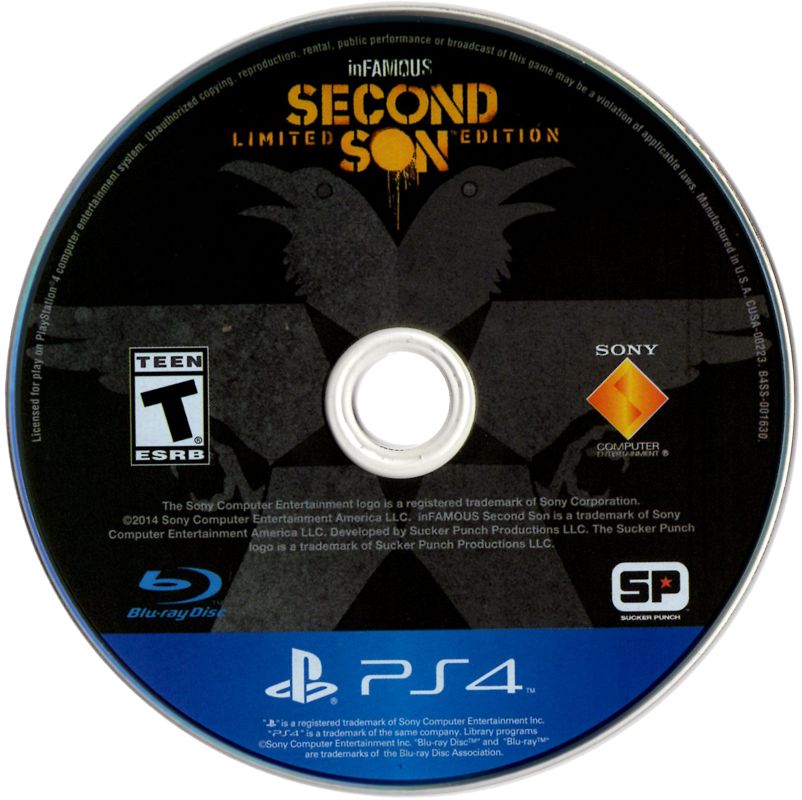 
inFAMOUS: Second Son (Limited Edition) | PlayStation 4 | physical media | Region: North America | source-country=United States | Data by MobyGames.com