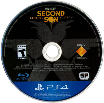 
inFAMOUS: Second Son (Limited Edition) | PlayStation 4 | physical media | Region: North America | source-country=United States | Data by MobyGames.com