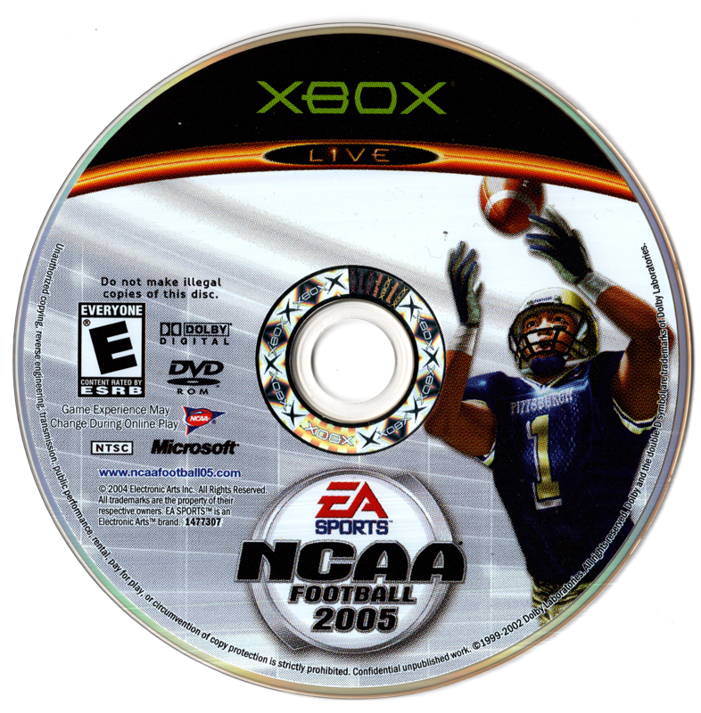 
NCAA Football 2005 | Xbox | physical media | Data by MobyGames.com